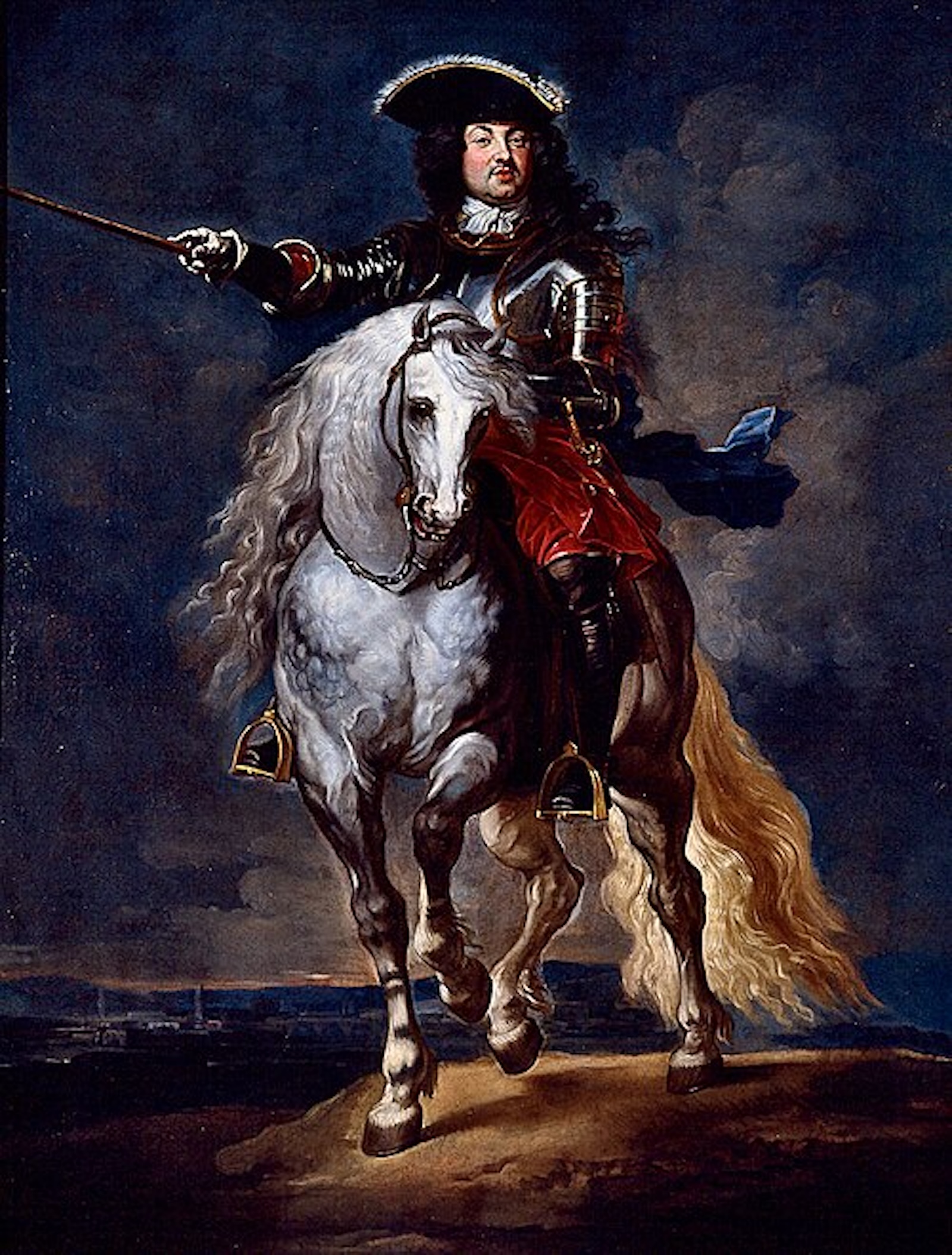 Antonio Farnese Herzog von Parma zu Pferd – letzter Farnese-Großmeister des Constantinikordens