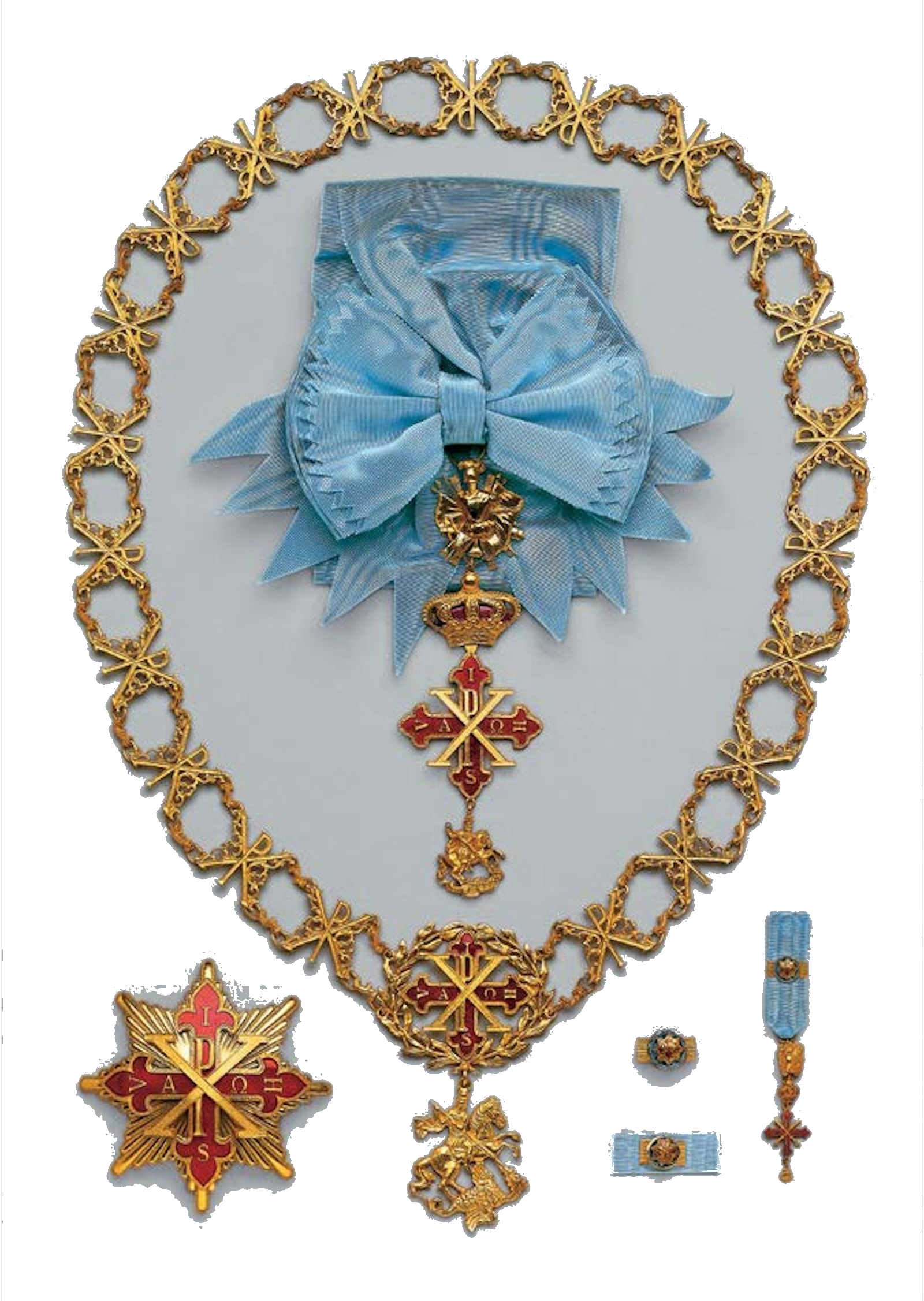 Bailli der Gerechtigkeit mit Collane – höchste Ordenswürde des Constantinikordens