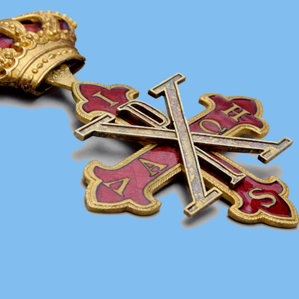 Zweites Ordenskreuz blau – Insignie des Heiligen Georgs Ordens