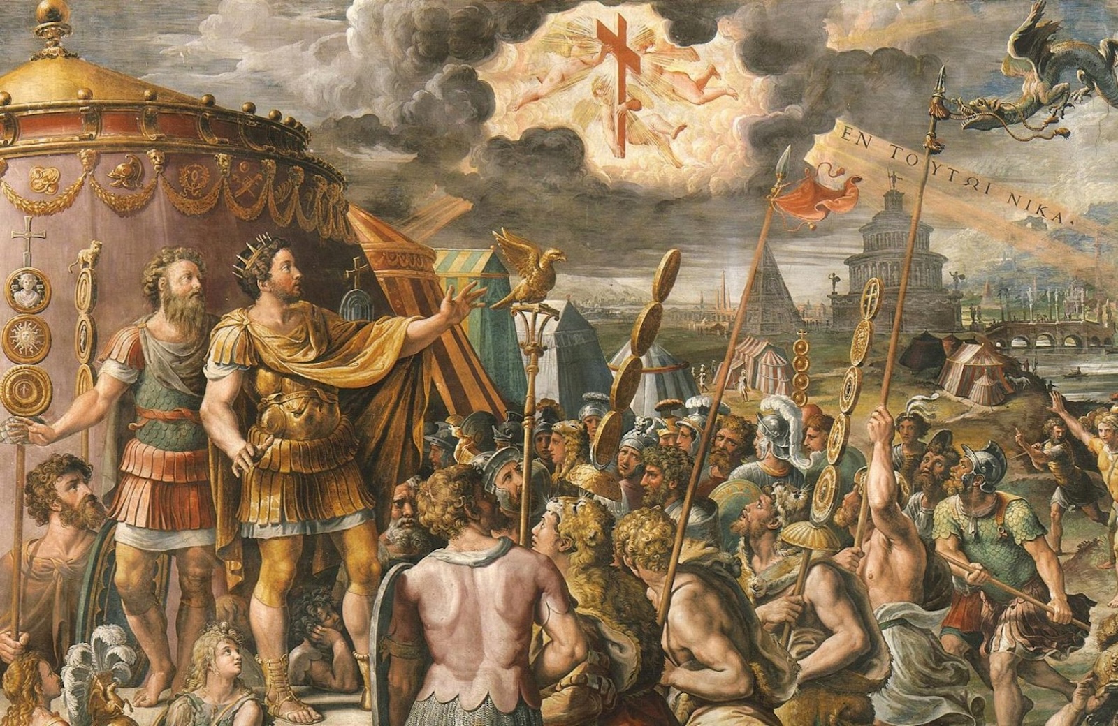 Konstantins Vision am Ponte Milvio – In hoc signo vinces 312 n. Chr.
