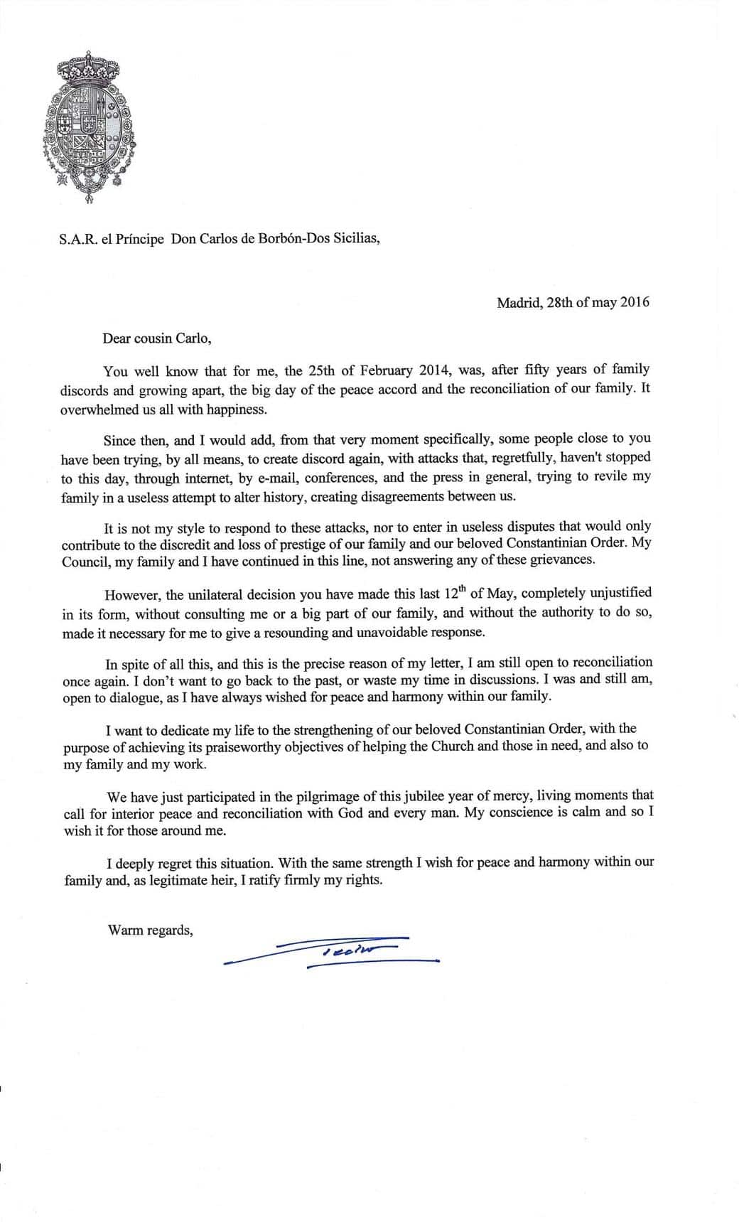 Annex III – Letter 28 May 2016 – Page 1