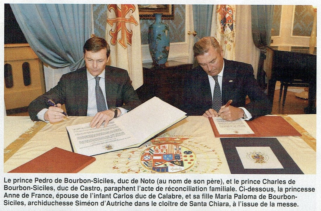 Signing of the act of reconciliation